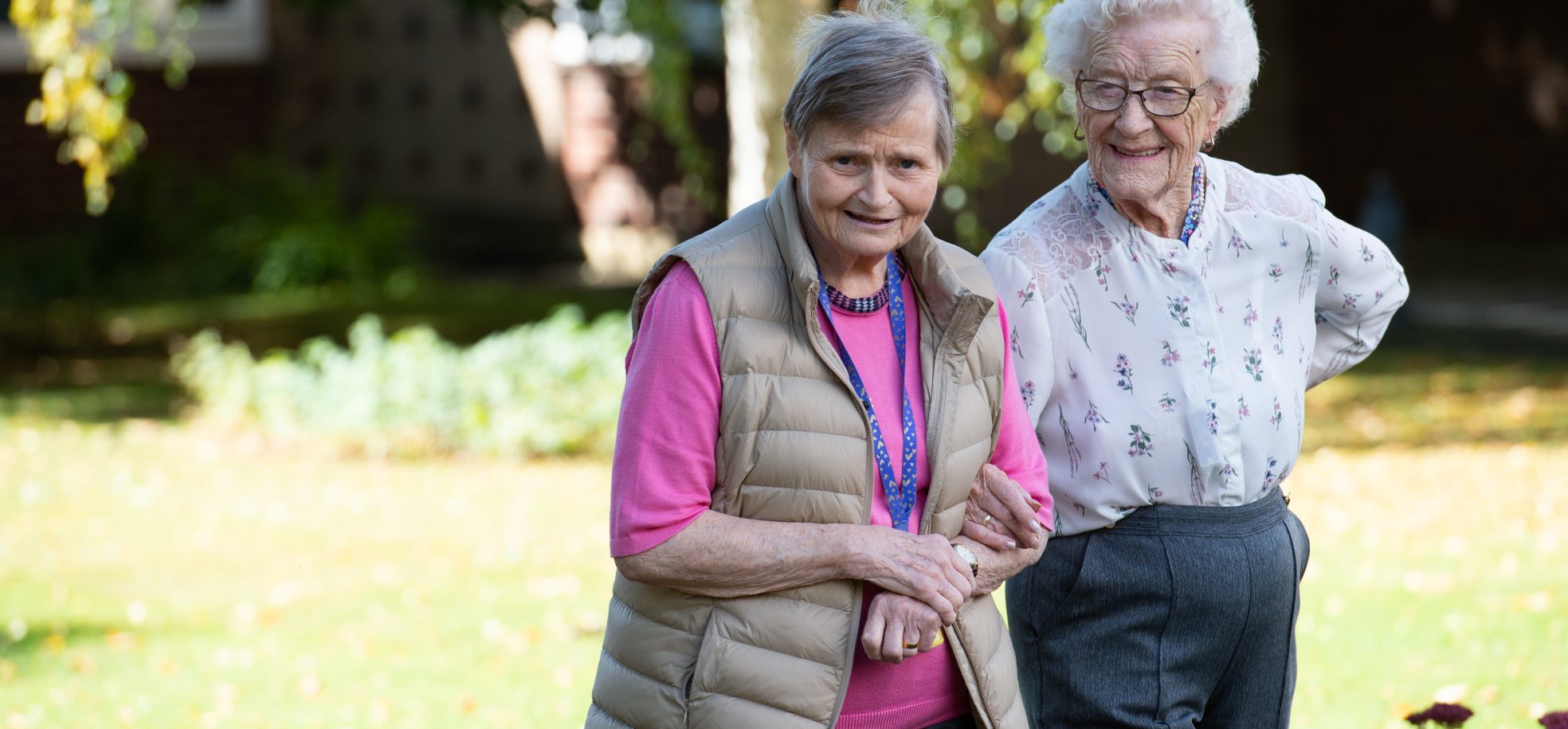 Residents outdoors at Connaught Court
