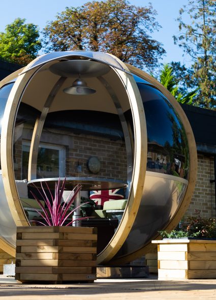 Outdoor pod at Prince Michael of Kent Court