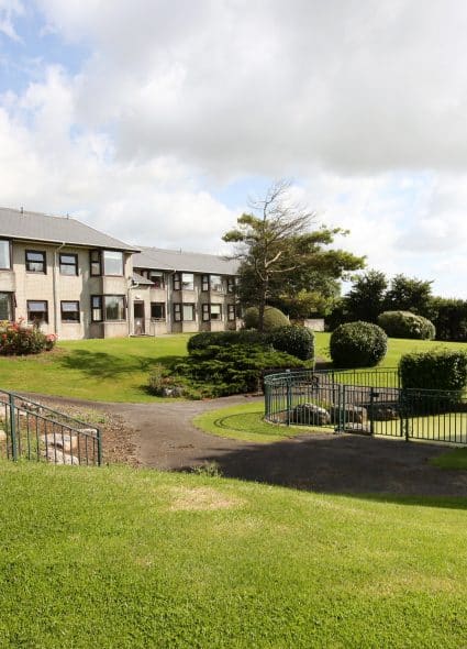 Albert Edward Prince of Wales Court outside building and gardens