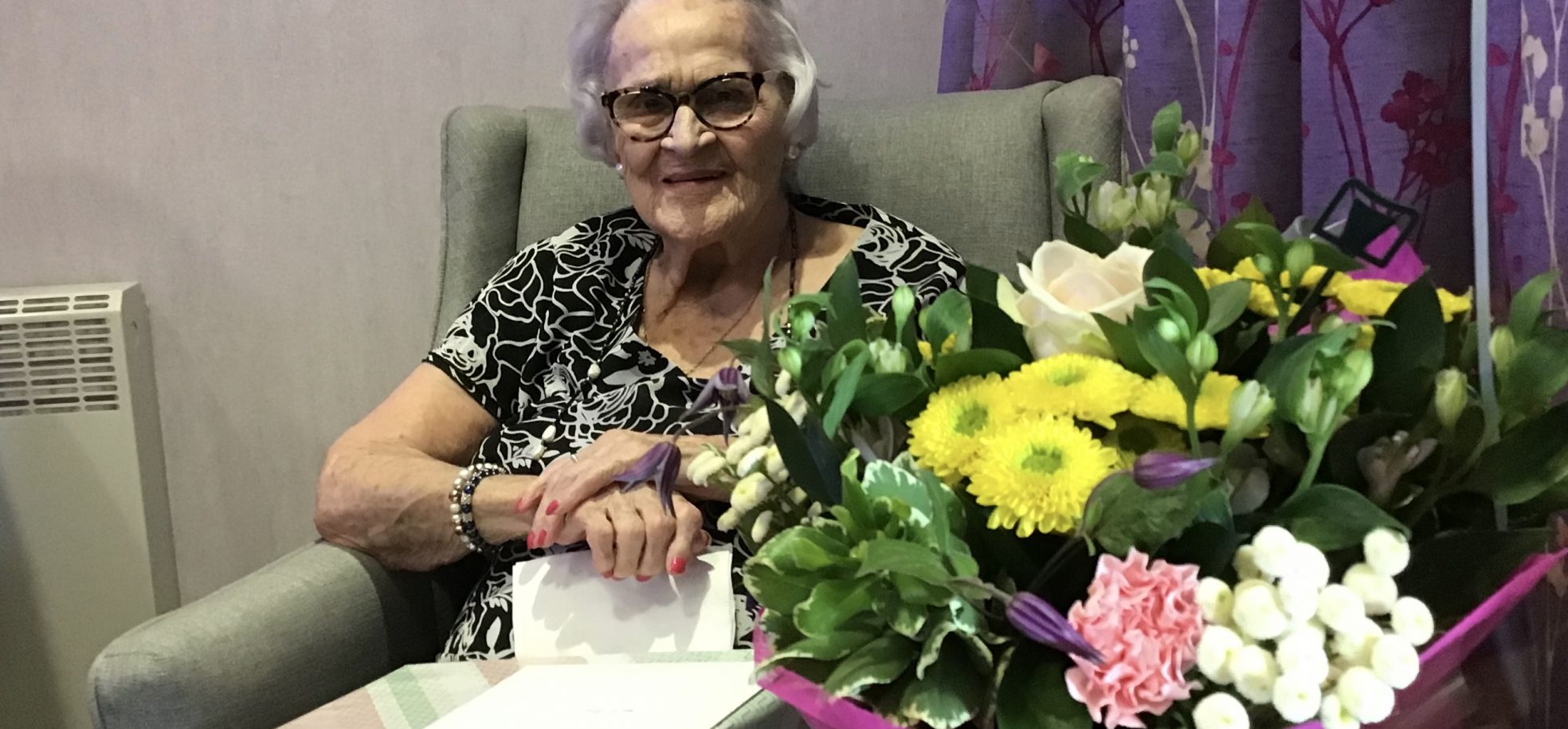 Dorothy celebrating her 104th birthday