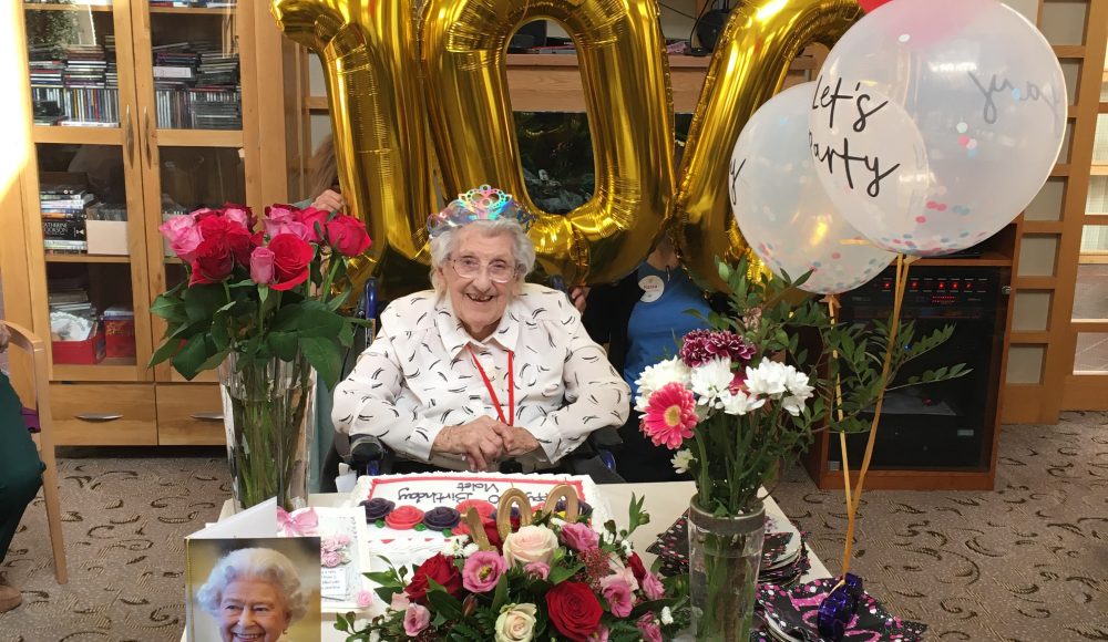 Violet Dudgeon celebrates 100th birthday