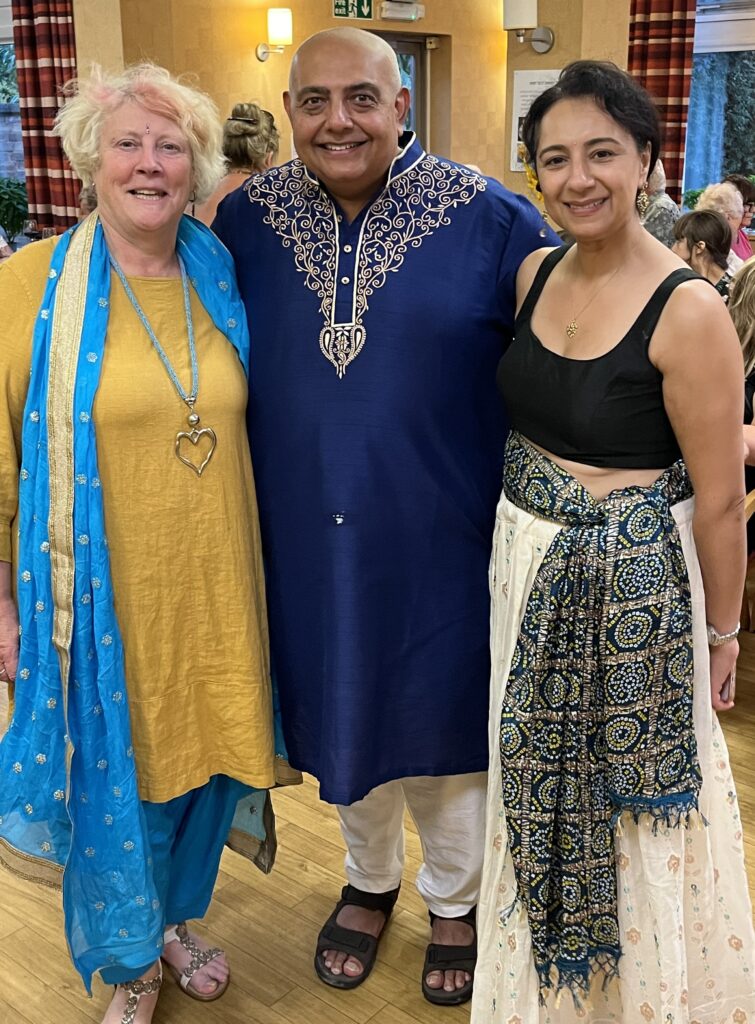 RMBI Care Co. Home Prince George Duke of Kent Court Activities Coordinator Diane Connor with Niraj Madlani and his wife Dinta