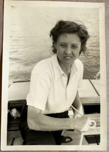 An old photo of the care home resident.